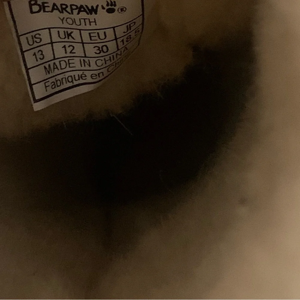 BearPaw Kids Tan Suede Boots Girls 13